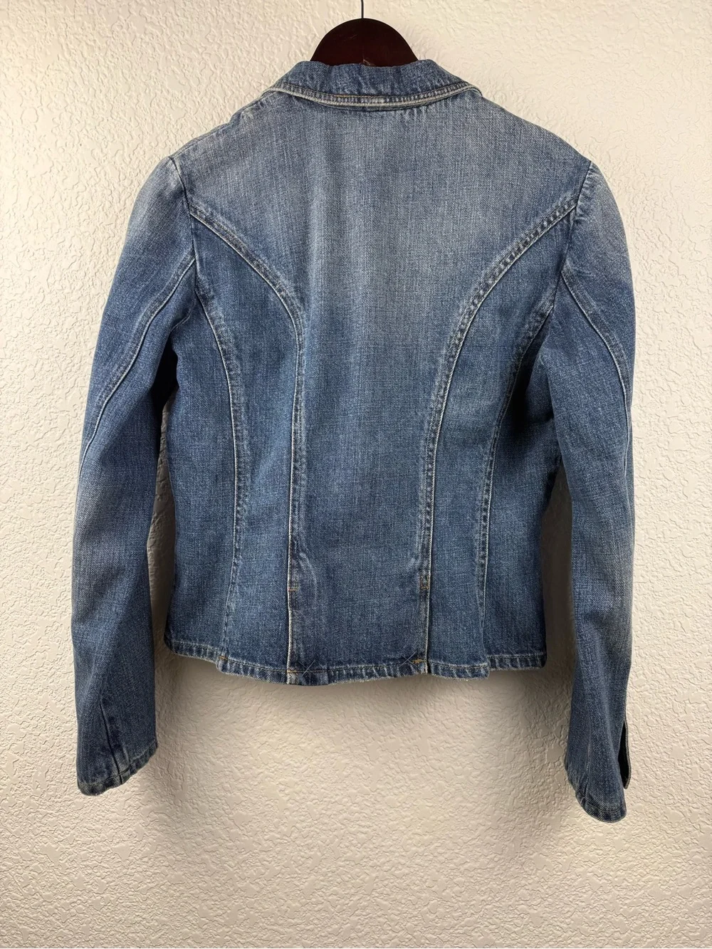 Lauren Jeans Co. Ralph Lauren | Pearl Button Denim Blazer Jacket | Size M